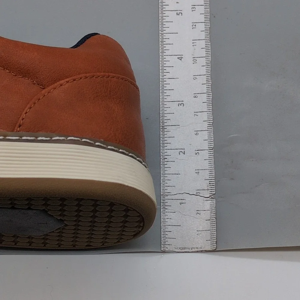 Jonsen Milan Shoes Mens Amy877 Brown 9.5 Leather Sneaker Walking Comfort NEW